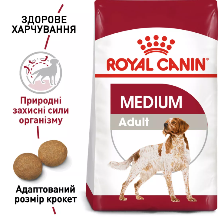 Замовити Medium Adult 4 кг Royal Canin | Знижка до 23% | Відправка з Києва по Україні
