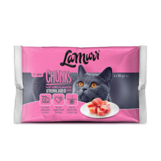 Вологий корм La Murr з індичкою для стерилізованих котів 100 г * 4 паучі