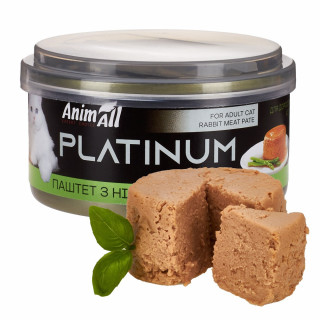 АнімАлл Платінум вологий корм для котів. ніжний паштет із кроля 70 г