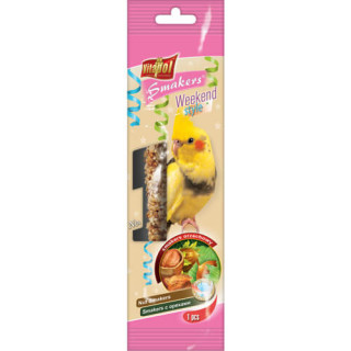 Ласощі Vitapol Smakers для німф горіхові 45 г | zooopt.net