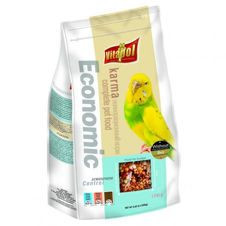 Корм Vitapol Economic для хвилястих папуг 1.2 кг | zooopt.net