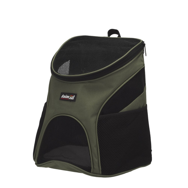 Рюкзак-переноска AnimAll Хакі (31x25x35) | Для котів та собак
