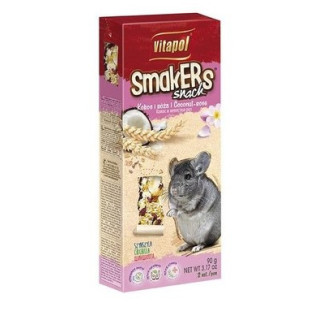 Ласощі Vitapol Smakers для шиншил Кокос-Троянда 2 шт | zooopt.net