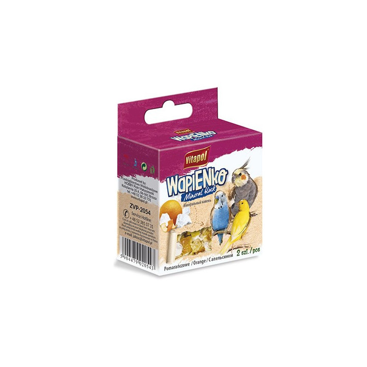 Крейда Vitapol для папуг Апельсин 35г | Мінеральний камінь