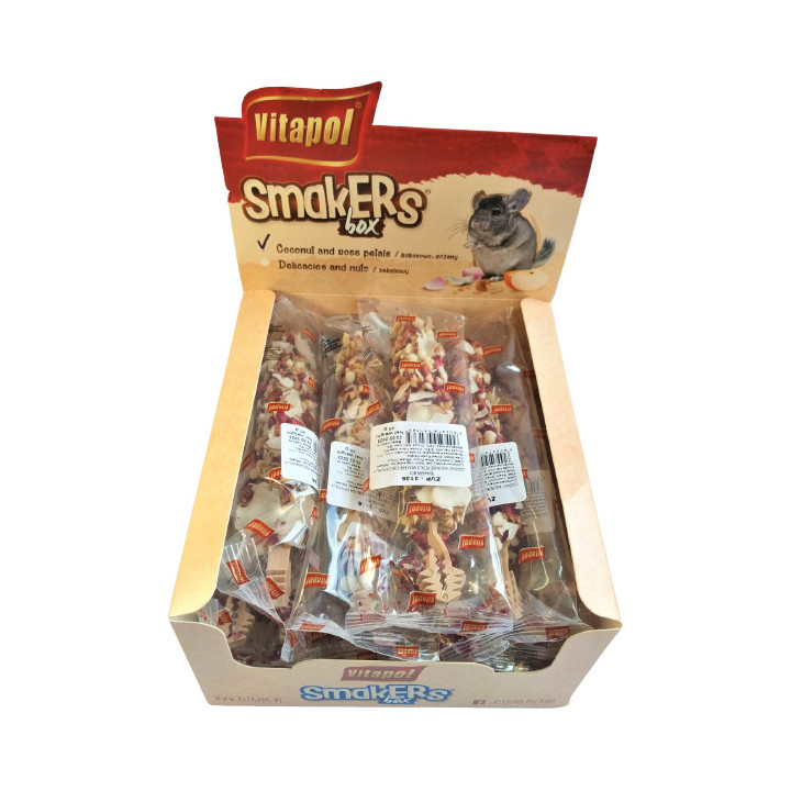 Vitapol Smakers Box для шиншил Кокос-Троянда (12 шт) - купити