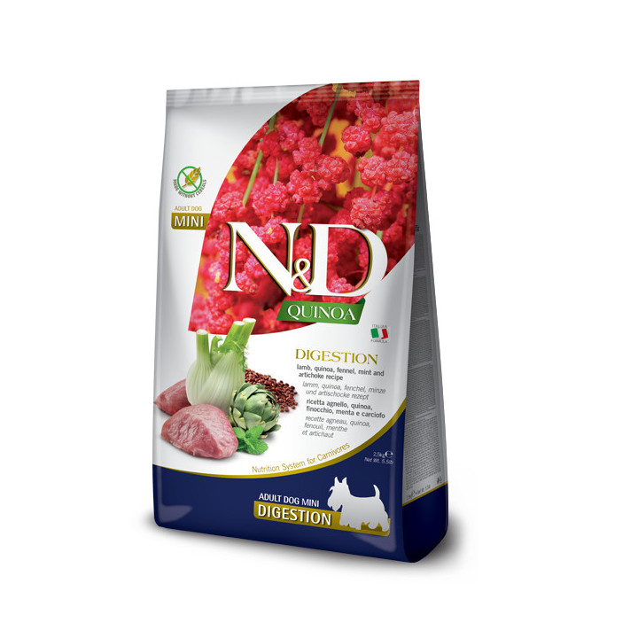 Farmina N&D Quinoa Digestion 2,5кг корм для собак | zooopt