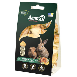 Ласощі для гризунів AnimAll яблуко та банан 30г купити