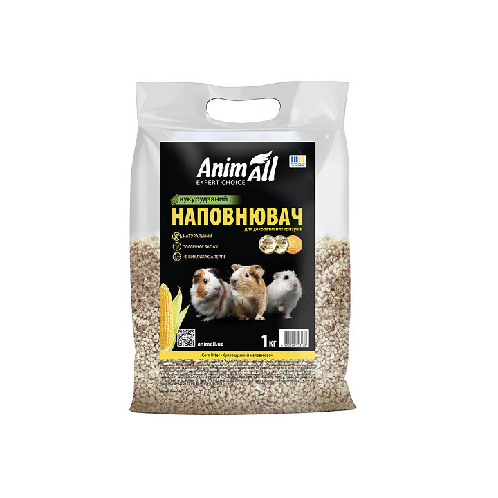 Кукурудзяна підстилка AnimAll для гризунів 1 кг купити