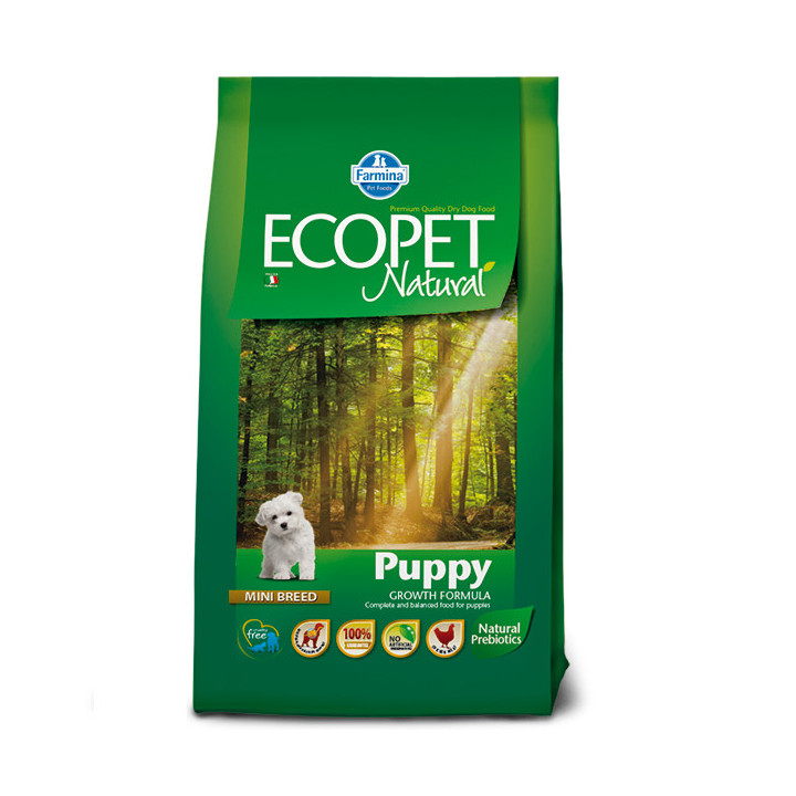 Сухий корм Farmina ECOPET NATURAL Puppy MINI для цуценят дрібних порід, з куркою, 2,5 кг