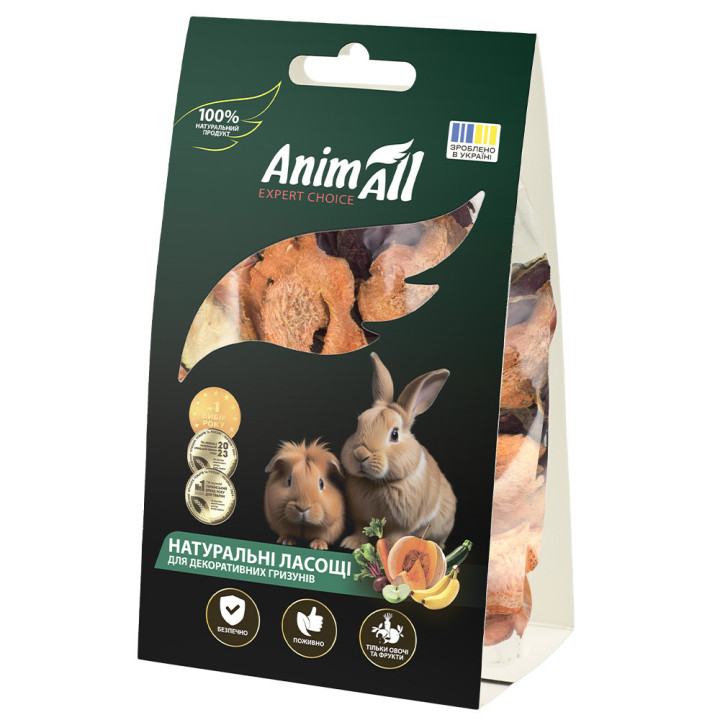 Ласощі для гризунів AnimAll Овочевий мікс 50г купити - ZooOpt