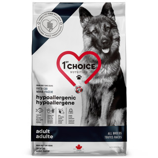 1st Choice Hypoallergenic з тріскою для собак 11 кг - велика упаковка