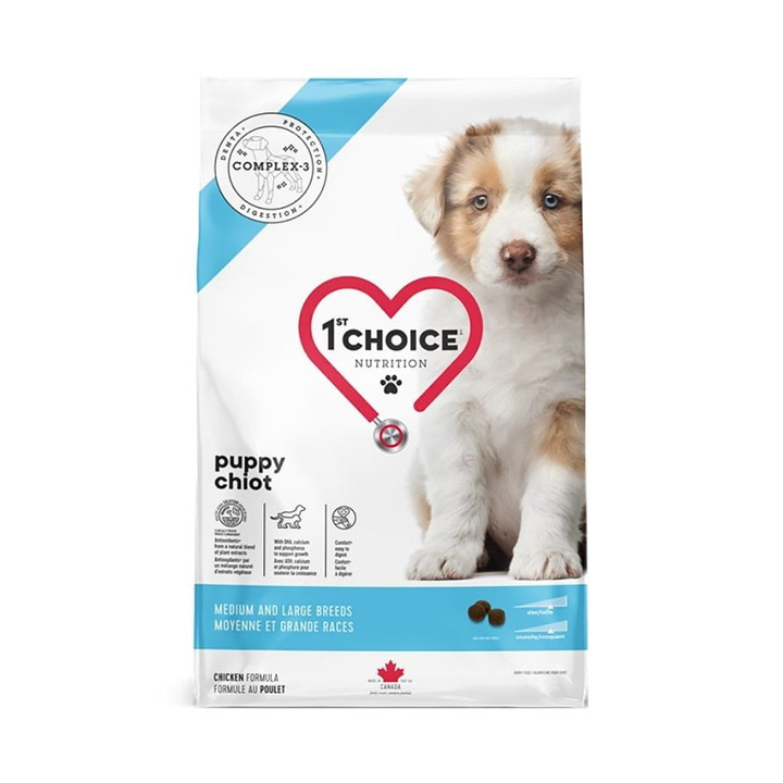 1st Choice Puppy Medium & Large 12 кг корм для цуценят - Купити
