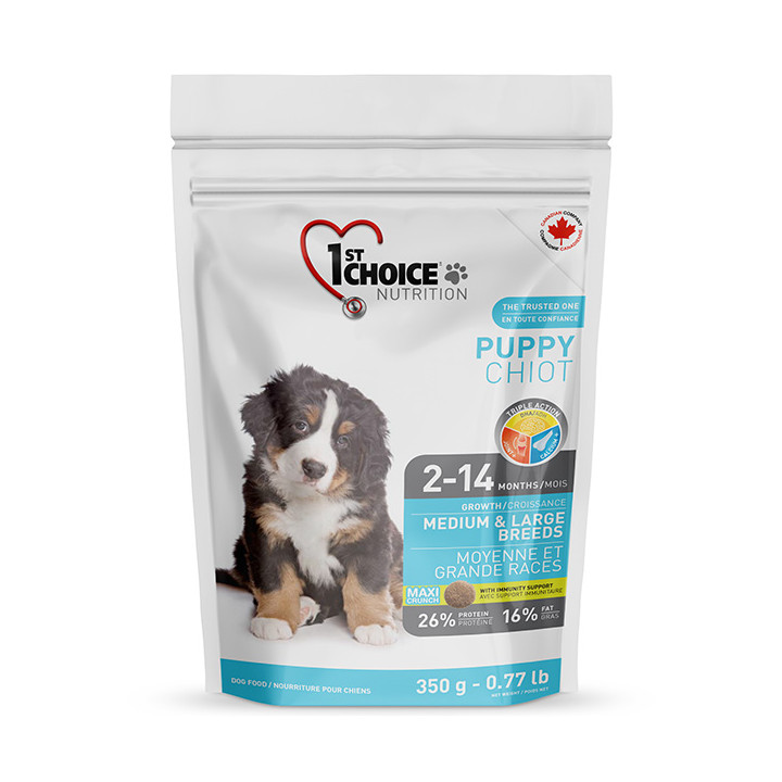 1st Choice Puppy Medium & Large 0.35 кг корм для цуценят на пробу