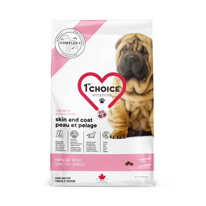 1st Choice Puppy Skin & Coat Ягня/Риба 2 кг для цуценят - ZooOpt