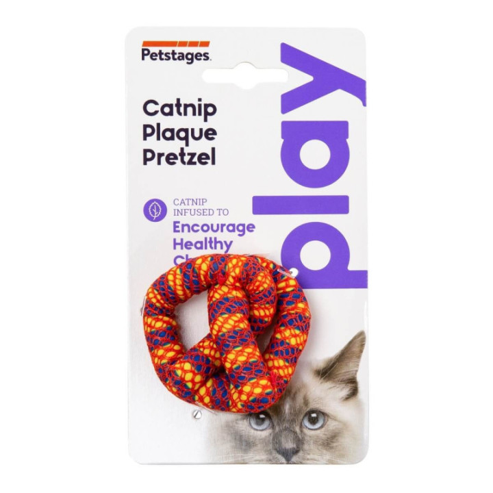 Petstages Іграшка Для Котів Претцель З Кошачою М’Ятою Catnip Plaque Away Pretzel