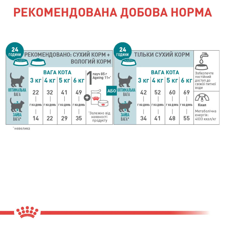 Royal Canin Ageing 11+ (2 кг) | Корм для зрілих домашніх котів від 11 років