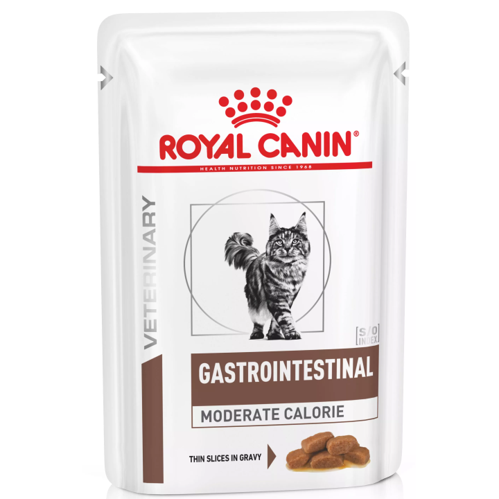 4+2 Royal Canin Gastro Intestinal Moderate Calorie 0.085 кг | Корм для котів у паучах Гастроі