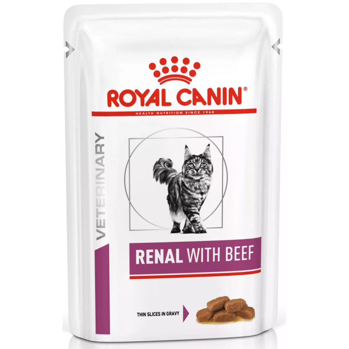 Royal Canin Renal with Beef - Дієтичний Вологий Корм Для Котів При Захворюваннях Нирок