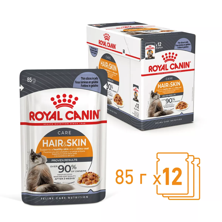 Замовити HAIR & SKIN CARE In Jelly 0.085 кг Royal Canin | Знижка до 23% | Відправка з Києва по Україні