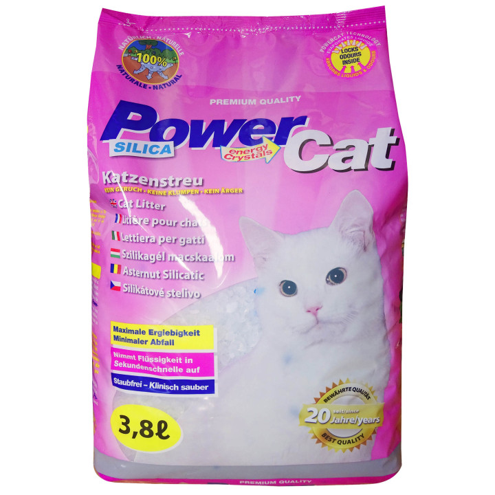 Силікагелевий наповнювач Power Cat 3.8 л Agros Trading — купити за вигідною ціною