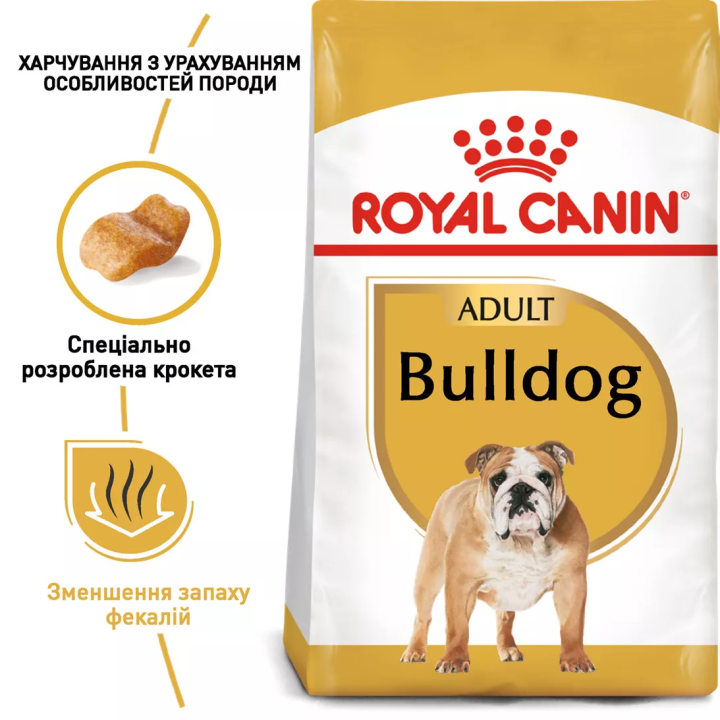 Замовити Bulldog Adult 12 кг Royal Canin | Знижка до 23% | Відправка з Києва по Україні