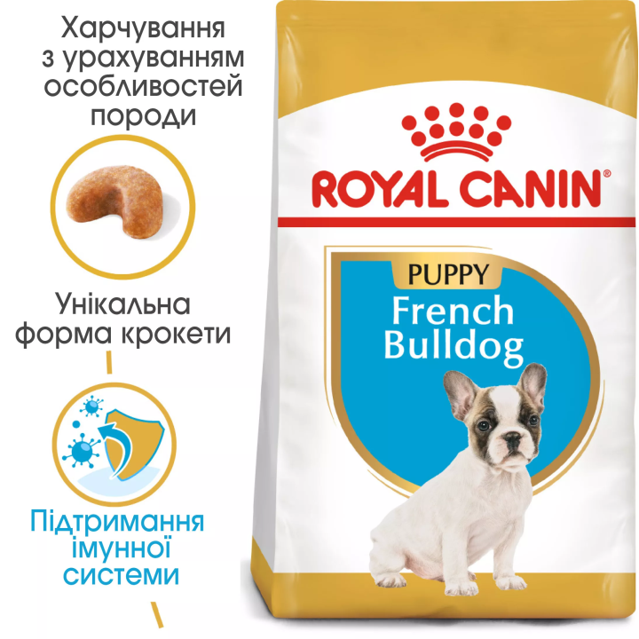 Замовити French Bulldog Puppy 1 кг Royal Canin | Знижка до 23% | Відправка з Києва по Україні