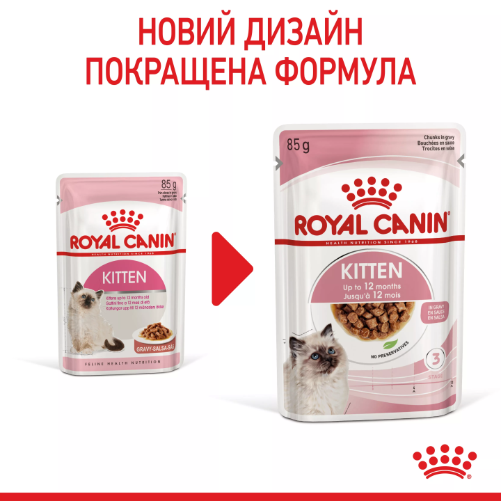 Замовити Kitten Instinctive In Gravy 0.085 кг Royal Canin | Знижка до 23% | Відправка з Києва по Україні