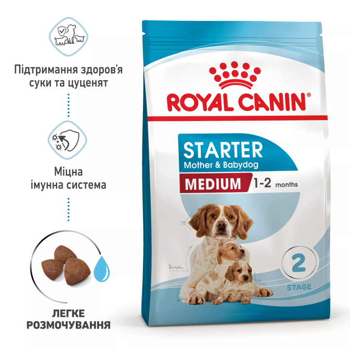 Замовити Medium Starter 1 кг Royal Canin | Знижка до 23% | Відправка з Києва по Україні