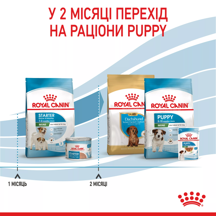 Замовити Mini Starter 1 кг Royal Canin | Знижка до 23% | Відправка з Києва по Україні