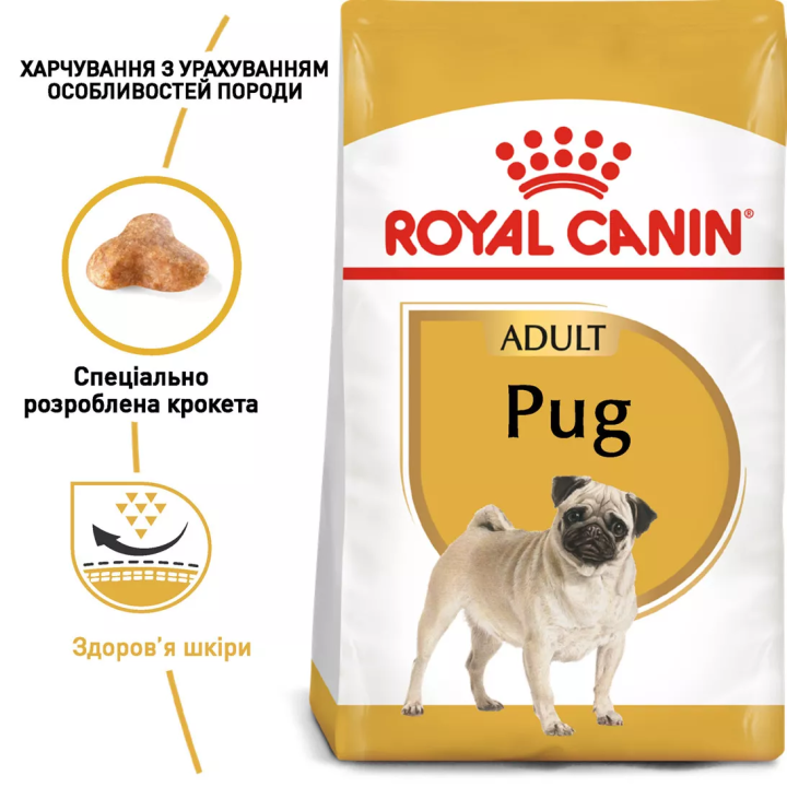 Замовити Pug Adult 1.5 кг Royal Canin | Знижка до 23% | Відправка з Києва по Україні