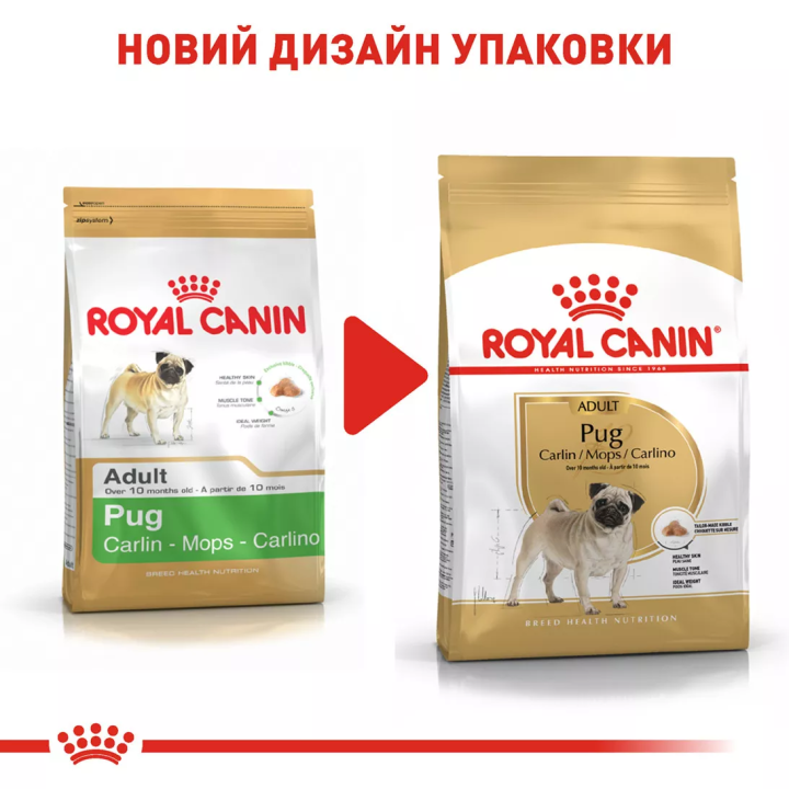 Замовити Pug Adult 3 кг Royal Canin | Знижка до 23% | Відправка з Києва по Україні