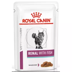 Renal With Fish Pouches 0.085 кг | Royal Canin | Консервований Корм Для Котів Ниркова Недостатність