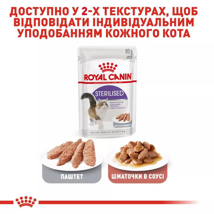 Замовити Sterilised Loaf 0.085 кг Royal Canin | Знижка до 23% | Відправка з Києва по Україні