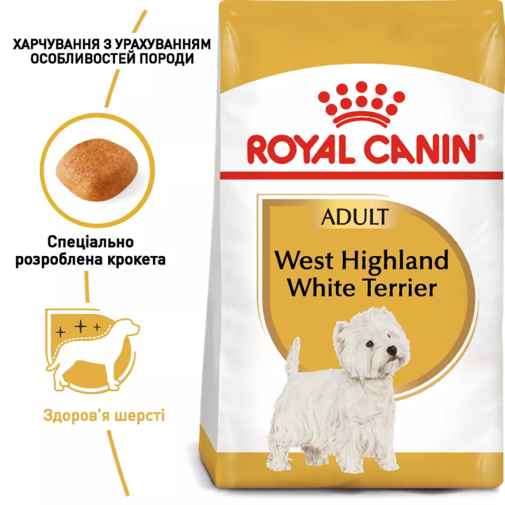 Замовити West Highland White Terrier Adult 3 кг Royal Canin | Знижка до 23% | Відправка з Києва по Україні