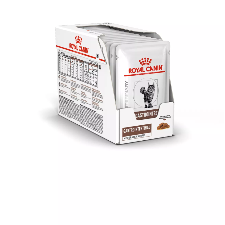 Royal Canin Gastro Intestinal Moderate Calorie 0.085 кг | Корм для котів у паучах Гастроінтестінал помірна калорійність