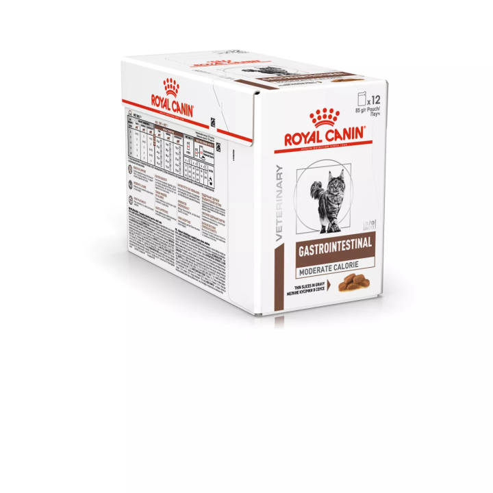 Royal Canin Gastro Intestinal Moderate Calorie 0.085 кг | Корм для котів у паучах Гастроінтестінал помірна калорійність