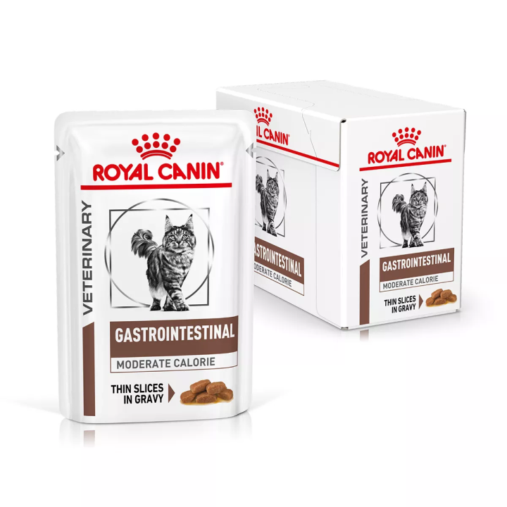 Royal Canin Gastro Intestinal Moderate Calorie 0.085 кг | Корм для котів у паучах Гастроінтестінал помірна калорійність