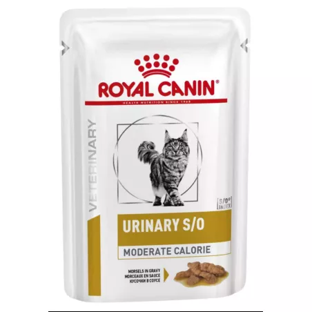 Замовити Urinary S/O Moderate Calorie Cat Pouches 0.085 кг Royal Canin | Знижка до 23% | Відправка з Києва по Україні