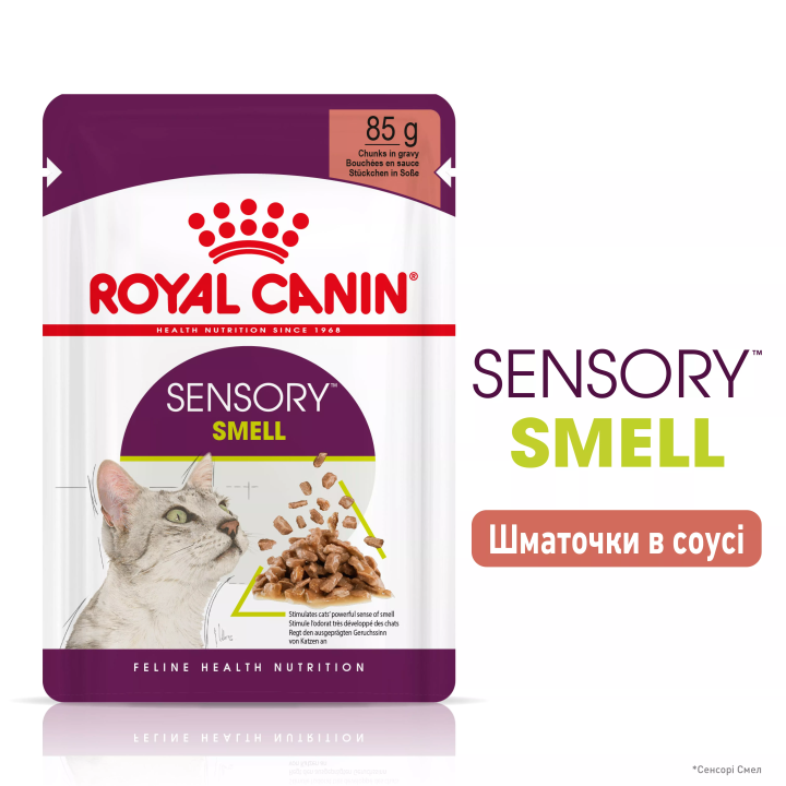 Замовити Sensory Smell Chunks In Gravy 0.085 кг Royal Canin | Знижка до 23% | Відправка з Києва по Україні