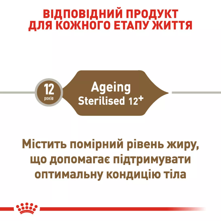 Замовити Ageing Sterilised 12+ (2 кг) Royal Canin | Знижка до 23% | Відправка з Києва по Україні