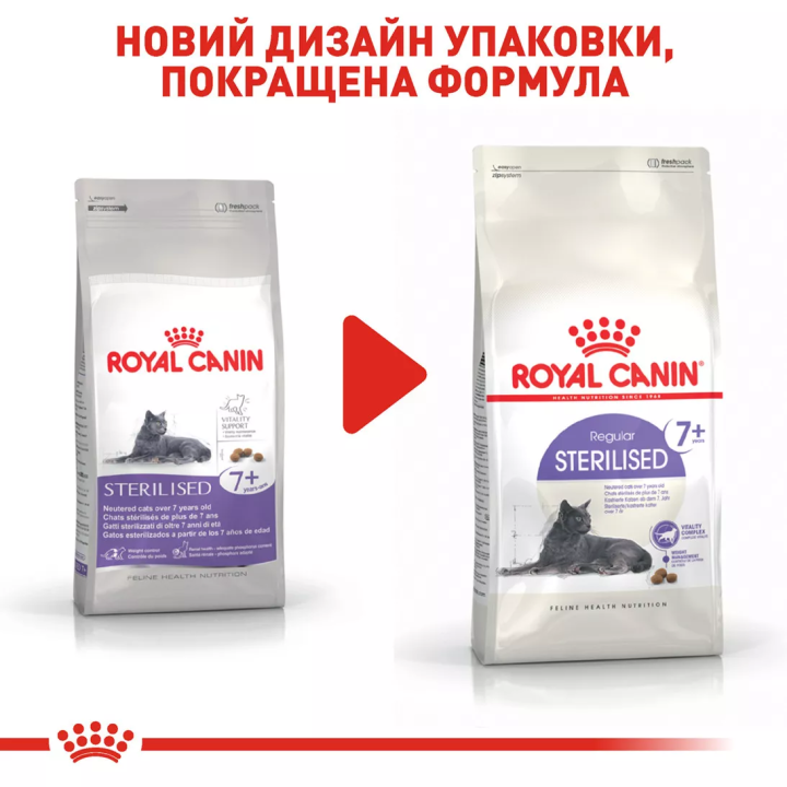 Замовити Sterilised 7+ (1.5 кг) Royal Canin | Знижка до 23% | Відправка з Києва по Україні