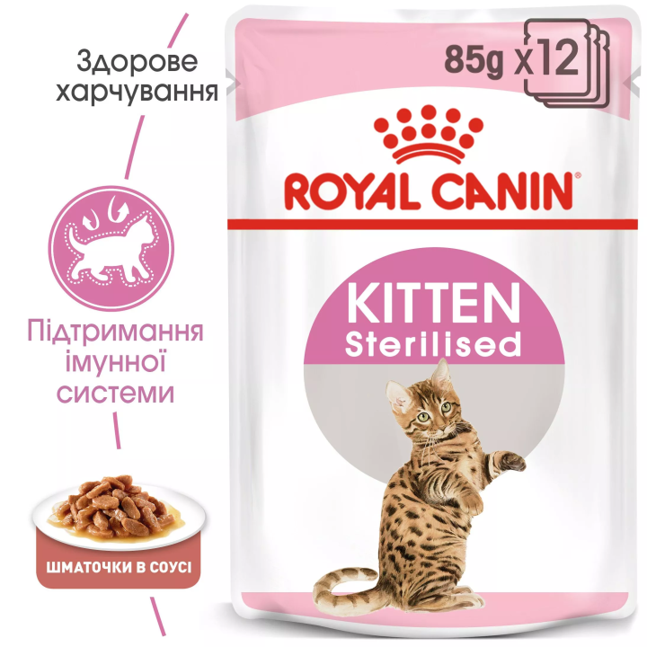Замовити Kitten Sterilised 0.085 кг Royal Canin | Знижка до 23% | Відправка з Києва по Україні
