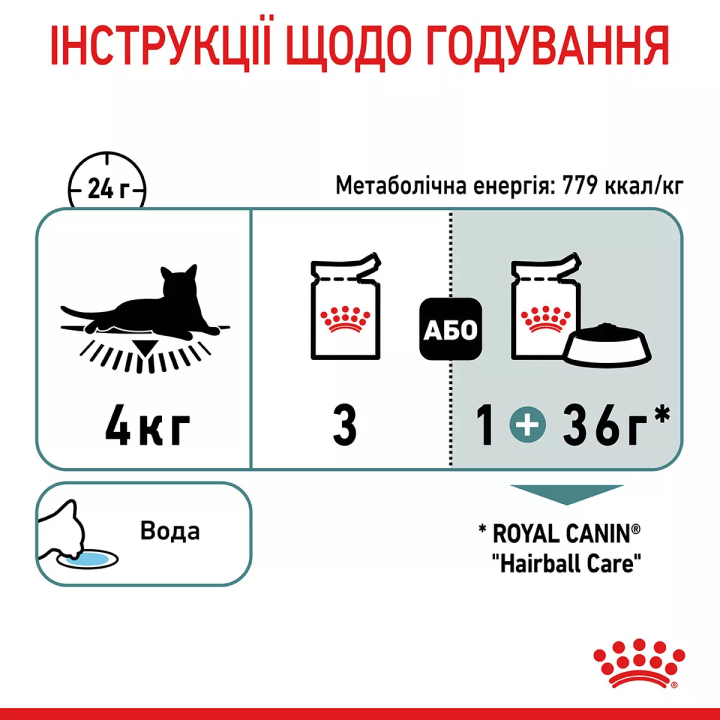 Замовити Hairball Care Gravy 0.085 кг Royal Canin | Знижка до 23% | Відправка з Києва по Україні