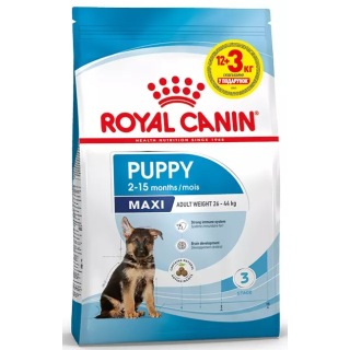 Замовити Maxi Puppy 12+3 (15 кг) Royal Canin | Знижка до 23% | Відправка з Києва по Україні