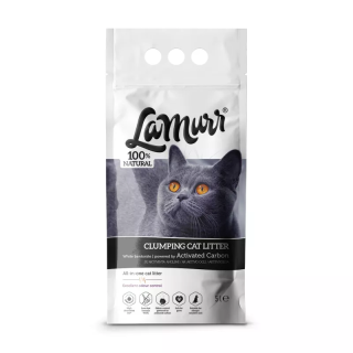 Бентоніт 5 л | La Murr | Гіпоалергенний наповнювач для котячого туалету з активованим вугіллям без аромату  (4,43 кг)