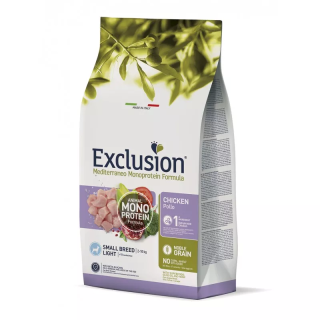 Exclusion Light Chicken Small Breed 2 кг | Сухий корм для дорослих собак дрібних порід з надмірною вагою з куркою