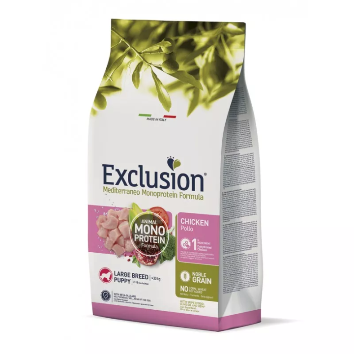 Exclusion Puppy Chicken Large Breed 12 кг | Корм для цуценят великих порід з куркою