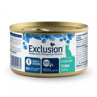 Exclusion Sterilized Cat Tuna 85 г | Вологий корм для стерилізованих котів з Тунцем