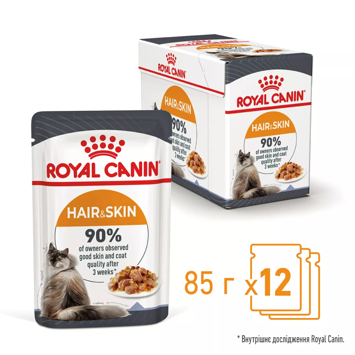 Замовити HAIR & SKIN CARE In Jelly 0.085 кг Royal Canin | Знижка до 23% | Відправка з Києва по Україні