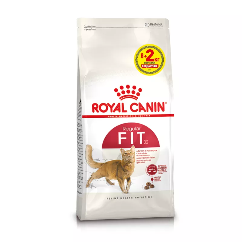 Акція - 8+2 кг Fit 32 (10 кг) Royal Canin | Знижка до 23% | Відправка з Києва по Україні